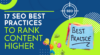 17 seo best practices
